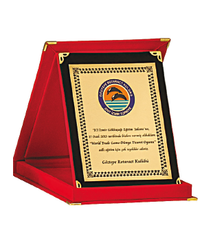Kadife Plaket (12x16 cm)